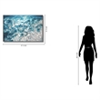 Pemberly Row Ocean Waves Mixed Media Wall Art in Aluminum Frame