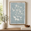 Pemberly Row Whispering Blooms Canvas Wall Art in Dark Wood Frame 20