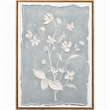 Pemberly Row Whispering Blooms Canvas Wall Art in Dark Wood Frame 20