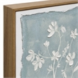 Pemberly Row Whispering Blooms Canvas Wall Art in Dark Wood Frame 20