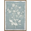 Pemberly Row Whispering Blooms Canvas Wall Art in Dark Wood Frame 20