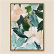 Pemberly Row Floral Serenity Framed Canvas Wall Art Multi-Color 20