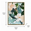 Pemberly Row Floral Serenity Framed Canvas Wall Art Multi-Color 20