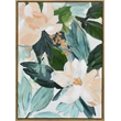 Pemberly Row Floral Serenity Framed Canvas Wall Art Multi-Color 20