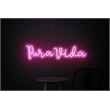 Pemberly Row Pink Pura Vida LED Neon Sign on Acrylic Wall Decor