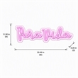 Pemberly Row Pink Pura Vida LED Neon Sign on Acrylic Wall Decor