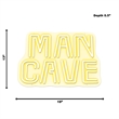 Pemberly Row Neon Sign in White Typography Wall Decor - 19