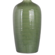 Pemberly Row Ceramic Metal Table Lamp Set in Green & Linen - Set of 2