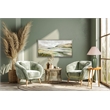 Pemberly Row Ceramic Metal Table Lamp Set in Green & Linen - Set of 2