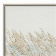 Pemberly Row Coastal Multi-Color Canvas Wall Art with Beige Wood Frame