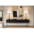 Pemberly Row Metal Twist Design Table Lamp Set in Matte Black & Soft Gold
