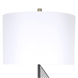 Pemberly Row Spiral Marble Floor Lamp in Matte Black with Gold Finish
