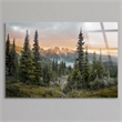 Pemberly Row Frameless Multi-Color Tempered Glass Wall Art 60