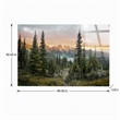 Pemberly Row Frameless Multi-Color Tempered Glass Wall Art 60