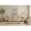 Pemberly Row Contemporary Canvas Wall Art Multi-Color Pup Design - 30