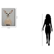 Pemberly Row Contemporary Canvas Wall Art Multi-Color Pup Design - 30