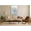 Pemberly Row White Regal Majesty Frameless Tempered Glass Wall Art