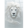Pemberly Row White Regal Majesty Frameless Tempered Glass Wall Art