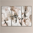 Pemberly Row Framed Multi-Color Canvas Triptych Wall Art Wooden Frame