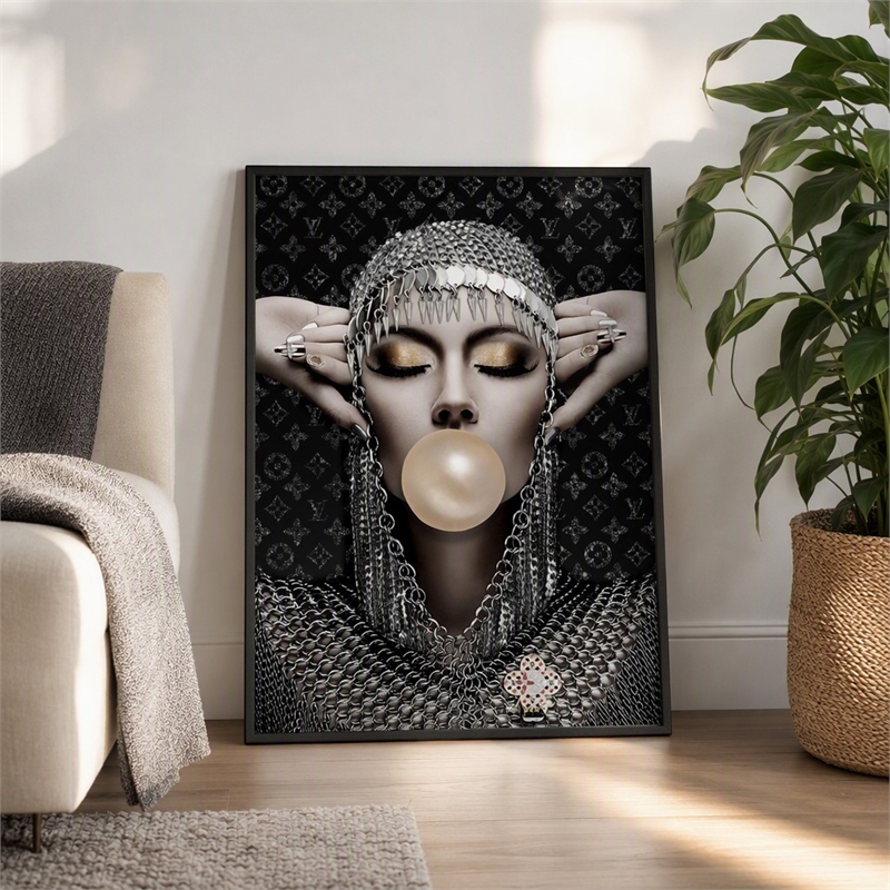Pemberly Row Frameless Tempered Glass Wall Art with Multi-Color Print