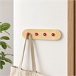 Pemberly Row Wooden Skateboard Multi-Color Coat Rack - 31
