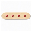 Pemberly Row Wooden Skateboard Multi-Color Coat Rack - 31