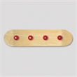 Pemberly Row Wooden Skateboard Multi-Color Coat Rack - 31