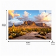Pemberly Row Blue Sonoran Radiance Tempered Glass Wall Decor 40