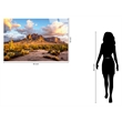 Pemberly Row Blue Sonoran Radiance Tempered Glass Wall Decor 40