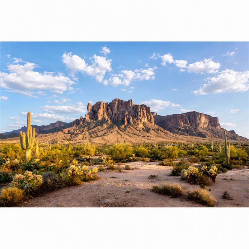 Pemberly Row Blue Sonoran Radiance Tempered Glass Wall Decor 40