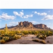 Pemberly Row Blue Sonoran Radiance Tempered Glass Wall Decor 40