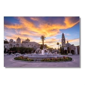 Pemberly Row Balboa Park Serenity Tempered Glass Wall Art - 60&quot x 40&quot