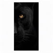 Pemberly Row Panther Face Frameless Tempered Glass Wall Art - 40