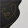 Pemberly Row Abstract Portrait Hand-Painted Canvas Art in Black Frame