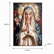 Pemberly Row Devotional Portrait Canvas with Gold Accents in Blue Frame