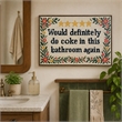 Pemberly Row Wit I Hand-Embellished Canvas Wall Art with Frame in Multicolor