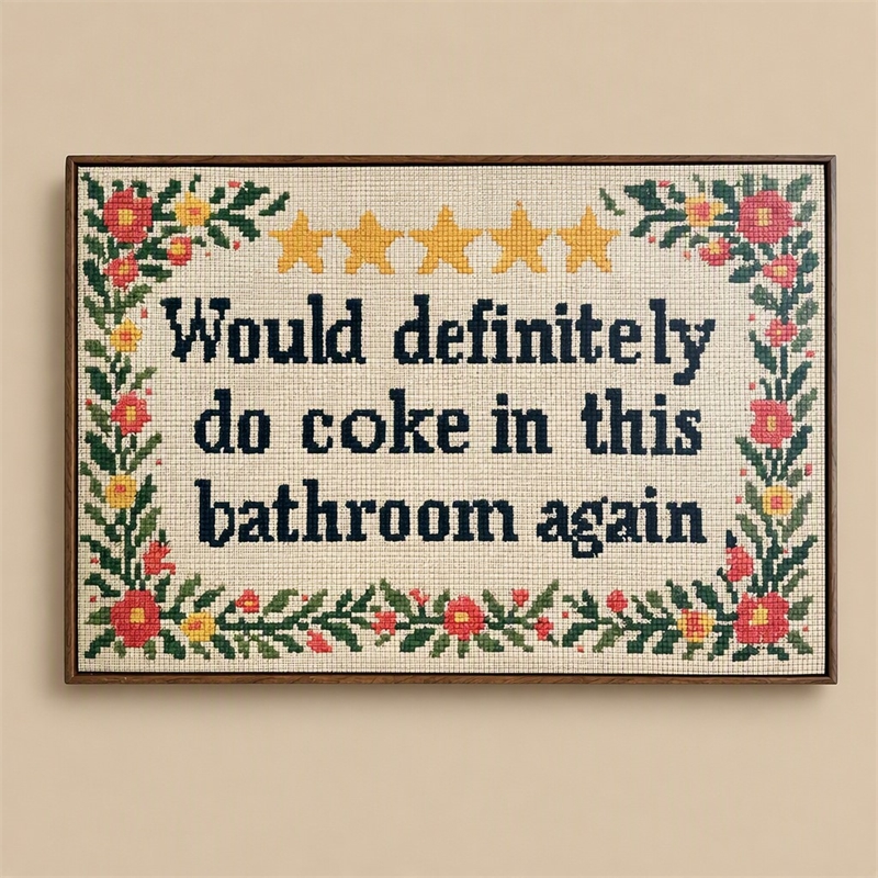 Pemberly Row Wit I Hand-Embellished Canvas Wall Art with Frame in Multicolor