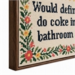Pemberly Row Wit I Hand-Embellished Canvas Wall Art with Frame in Multicolor