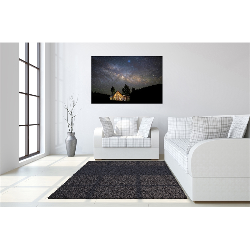 Pemberly Row Frameless Tempered Glass Wall Art in Multicolor - 60