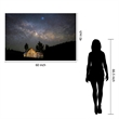 Pemberly Row Frameless Tempered Glass Wall Art in Multicolor - 60