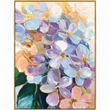 Pemberly Row Hand-Embellished Floral Canvas Wall Art with Frame - 40