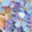 Pemberly Row Hand-Embellished Floral Canvas Wall Art with Frame - 40