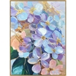 Pemberly Row Hand-Embellished Floral Canvas Wall Art with Frame - 40