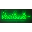 Pemberly Row LED Acrylic Neon Wall Sign in Green - 30