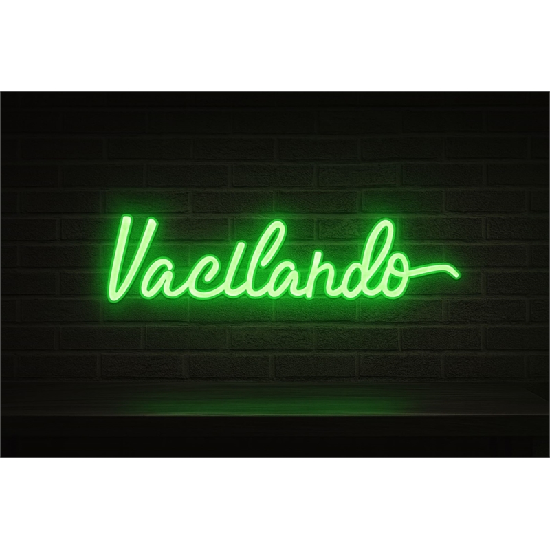 Pemberly Row LED Acrylic Neon Wall Sign in Green - 30