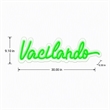 Pemberly Row LED Acrylic Neon Wall Sign in Green - 30