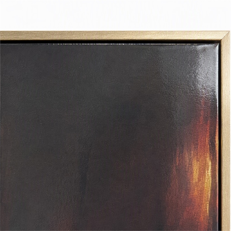 Pemberly Row Wall Art Acrylic Canvas in Frame Black 32
