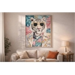 Pemberly Row Hand-Embellished Canvas Art in Frame Aqua 48