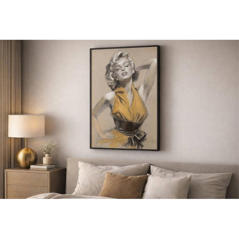 Pemberly Row Framed Hand-Embellished Canvas 32