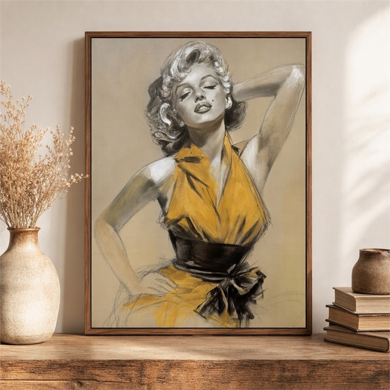 Pemberly Row Framed Hand-Embellished Canvas 32
